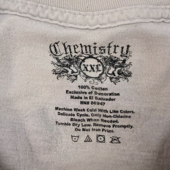Chemistry wings felt graphics T Shirt Mens size XXL - Picture 5 of 7